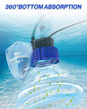 AgiiMan pool cover pump with multiple adapters supports versatile setups.