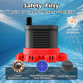 AgiiMan pump with three connectors for common pipe sizes