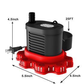 AgiiMan 25 ft power cord keeps setup away from outlets securely