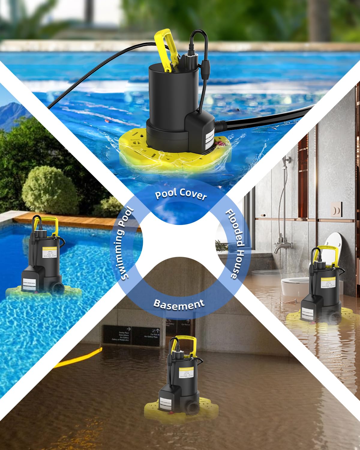 AgiiMan sump pump mode protects basement during floods.