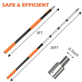 AgiiMan lightweight yet sturdy pole suited for overhead tasks without ladder risks