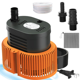 AgiiMan pool cover pump above-ground body enables quick water removal.