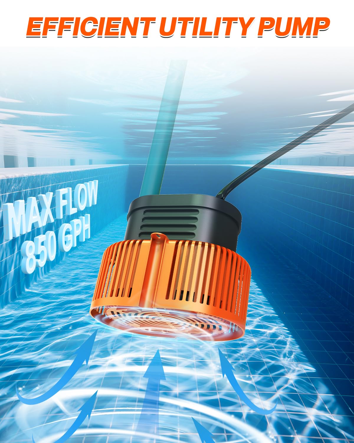 AgiiMan pump with ABS shell withstands weather conditions.