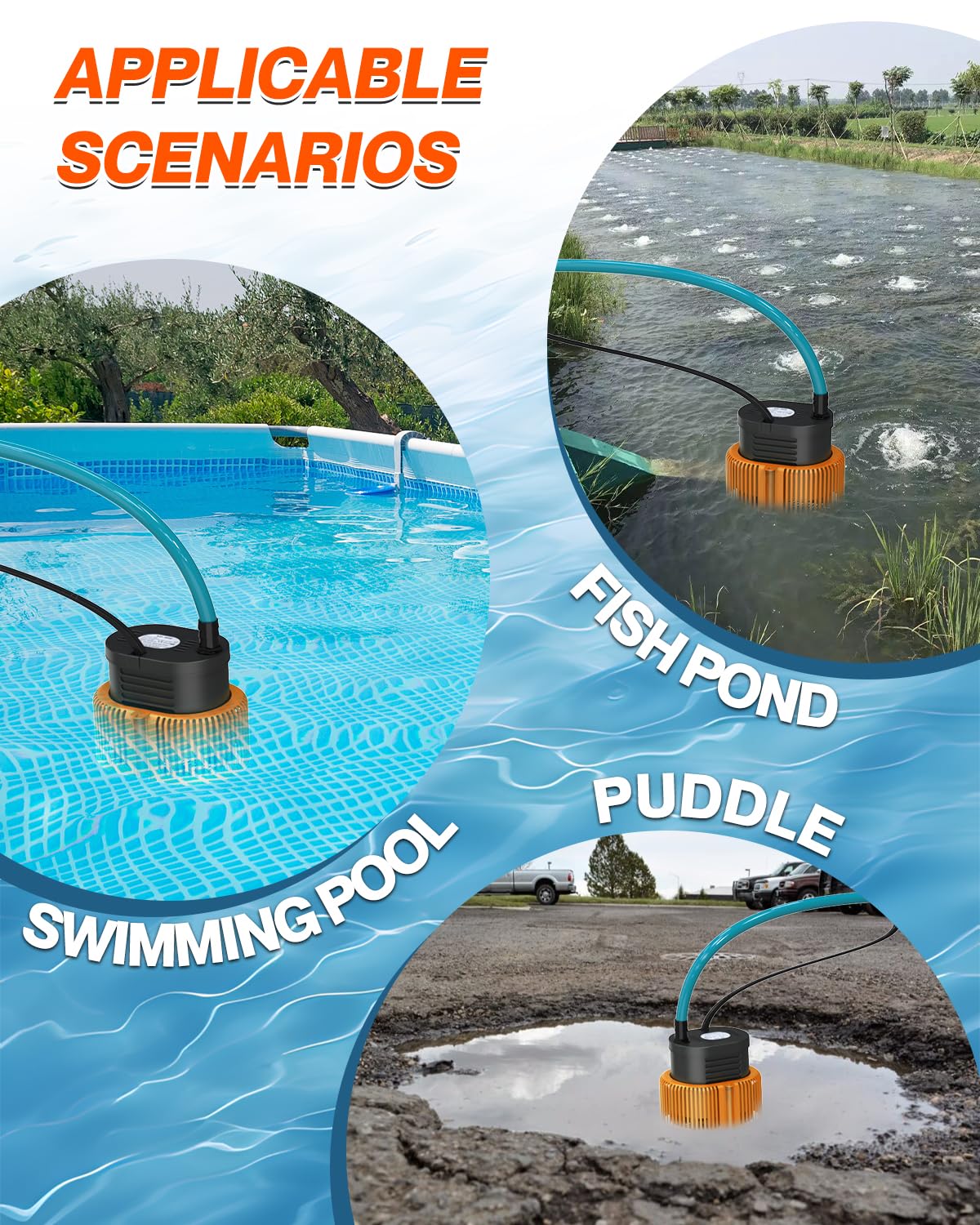 AgiiMan pump delivers efficient drainage flow for fast maintenance.