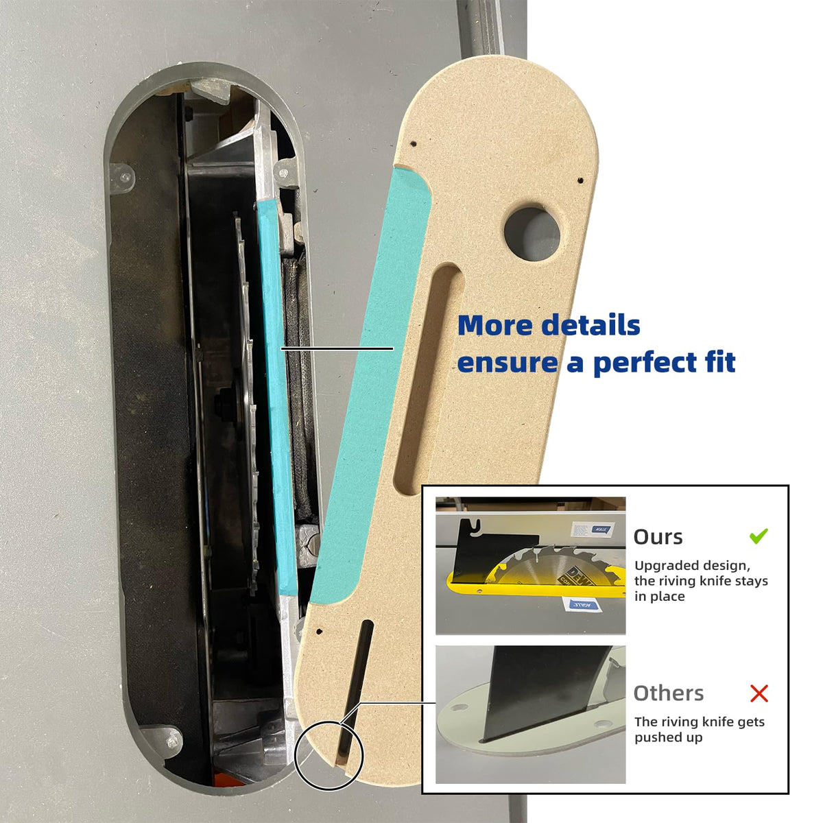 Offset screws enable quick height adjustment and level alignment for AGILLE inserts.