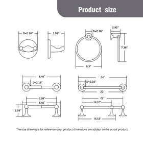 AGKXHDEC robe hook in oil-rubbed bronze keeps robes tidy after showers.