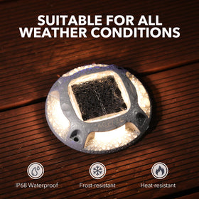 AGPTEK IP68 waterproof lights resist rain and splashes