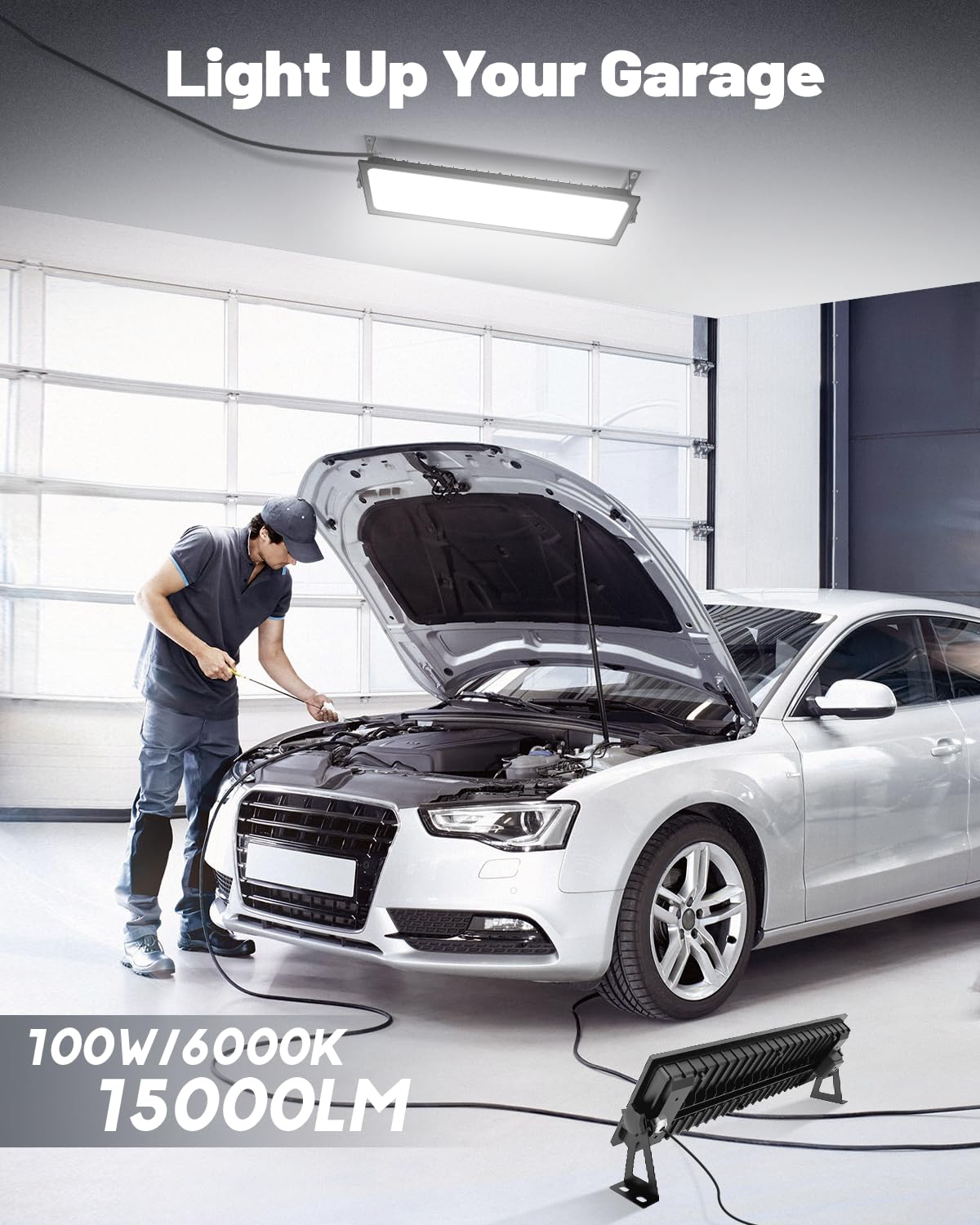 AGranTOP plug-in light with outlet enables easy multi-light chaining for wider coverage