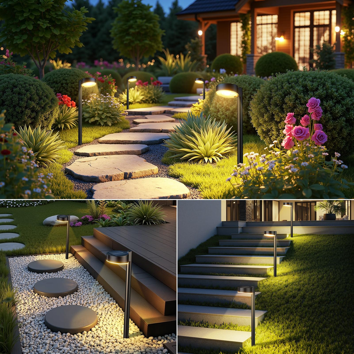 Ahaorigin durable ABS housing solar light built for year-round outdoor use