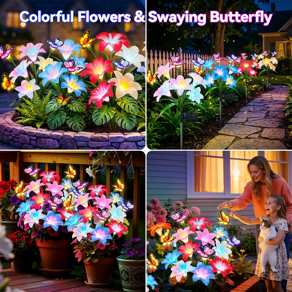 Ahaorigin easy setup with ground stake for quick outdoor decoration