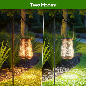 Patio setting bathed in soft Ahaorigin lantern glow.