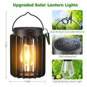 Ahaorigin lantern features an 800 mAh battery for longer lasting yard lighting.
