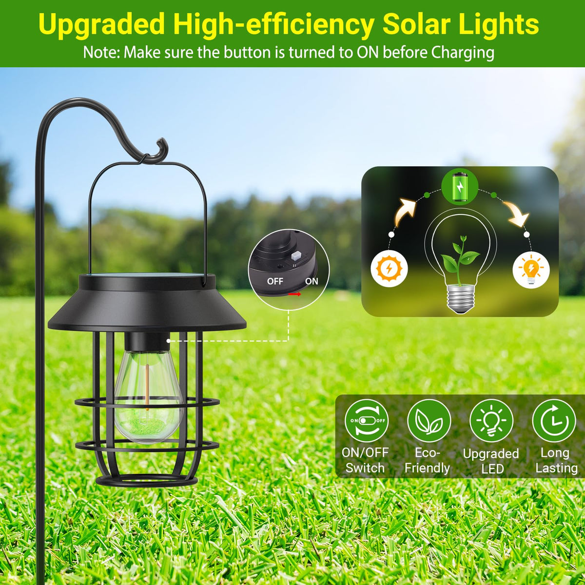 Ahaorigin auto on off feature provides seamless night lighting