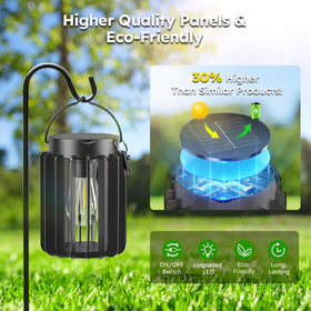 Ahaorigin outdoor lanterns install on branches, fences, or tabletops.
