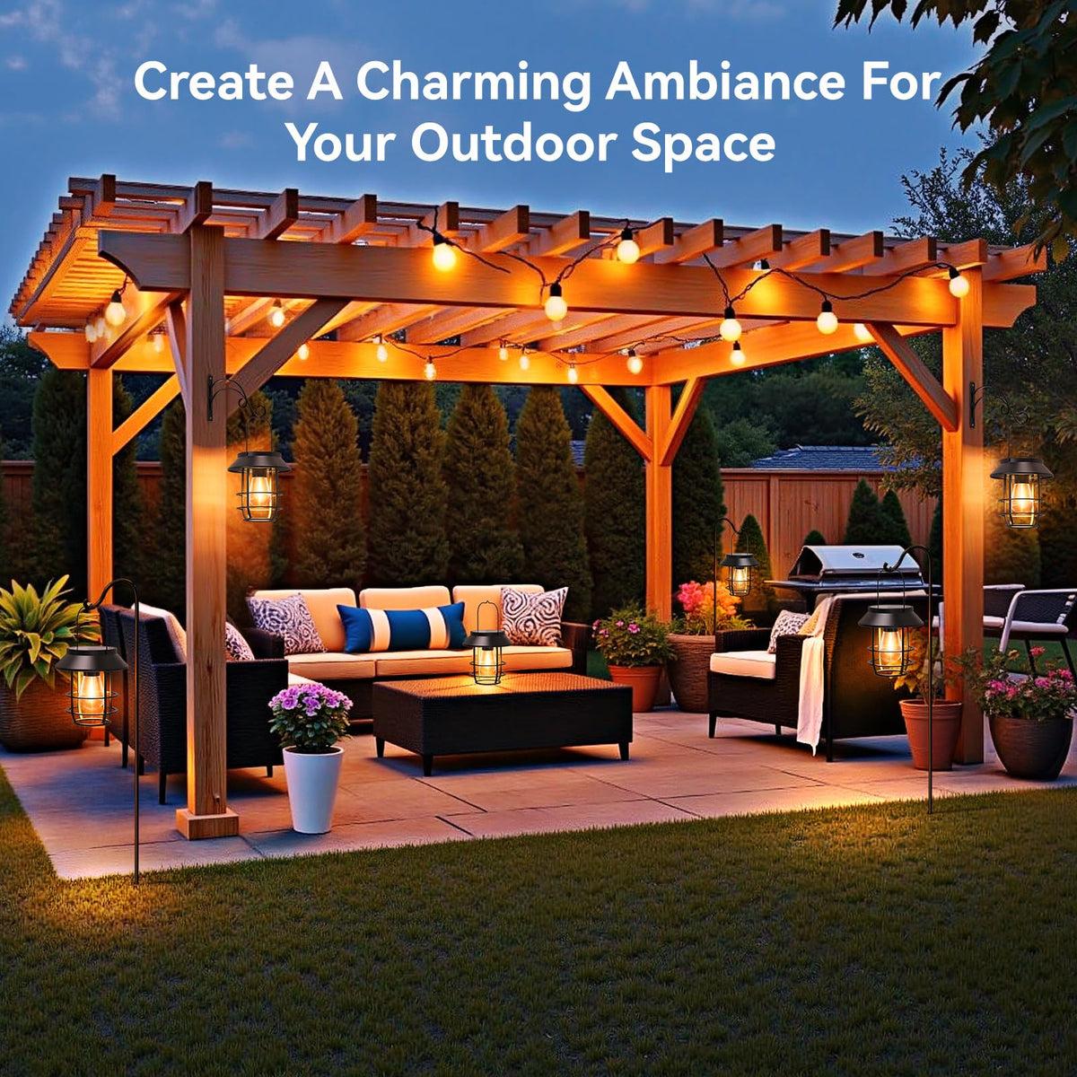 Ahaorigin lantern with IP65 weather resistance for all weather use