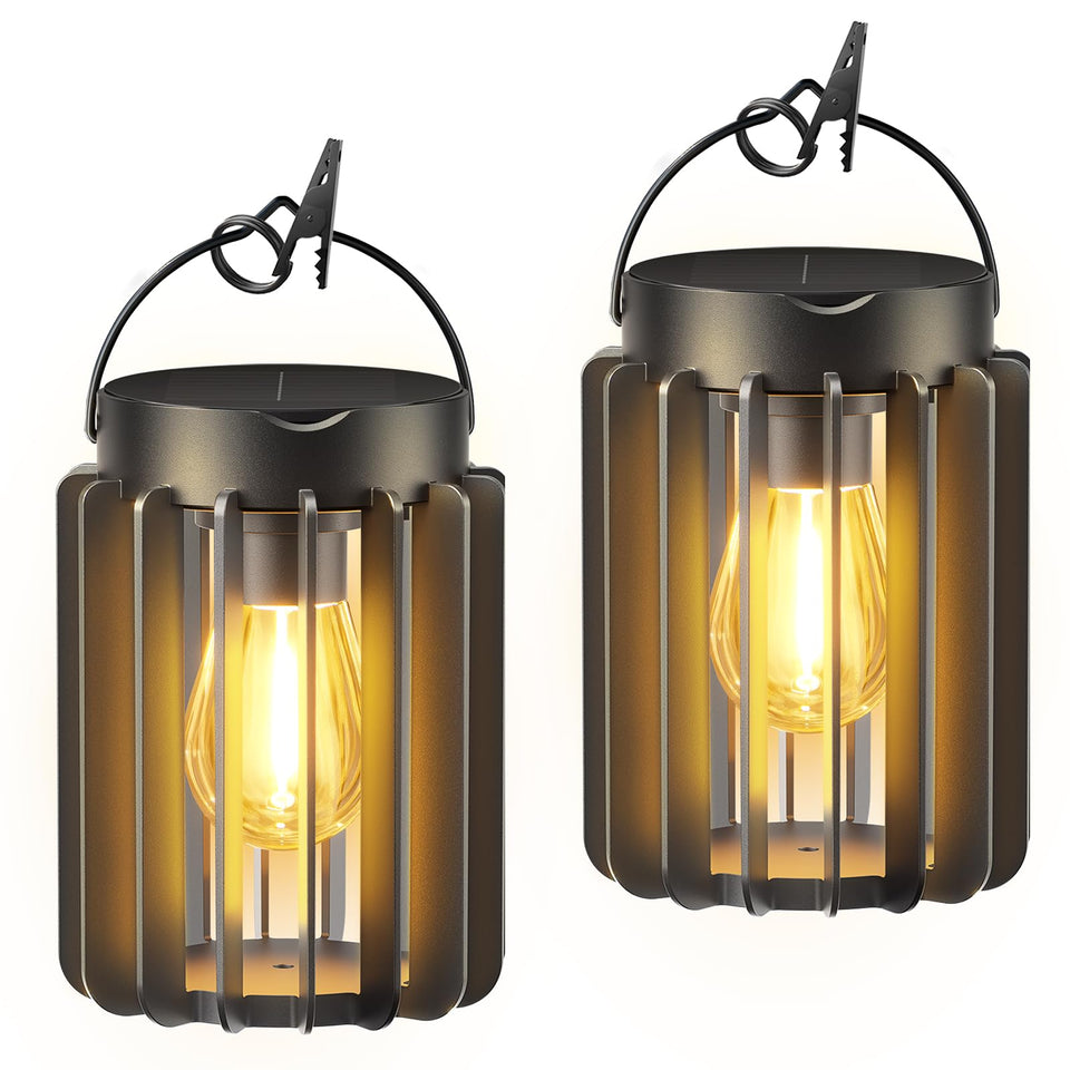 Ahaorigin solar lantern hanging outdoors provides durable waterproof lighting for trees and porches.