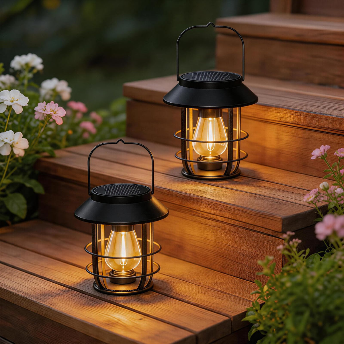 Ahaorigin solar panel efficiency powers long lasting garden lighting