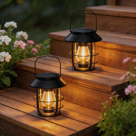 Ahaorigin solar panel efficiency powers long lasting garden lighting