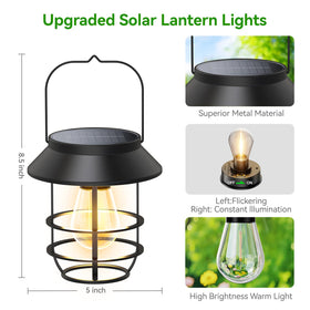Ahaorigin solar lantern wall mount ready for exterior walls