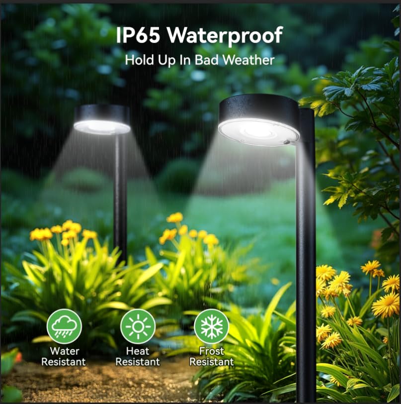 Ahaorigin solar pathway lights LED beads closeup highlighting bright LEDs