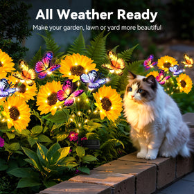 IP65 waterproof rating protects lights during rain and shine