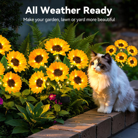 Ahaorigin sunflower garden decor marks walkways with gentle glow and seasonal charm.