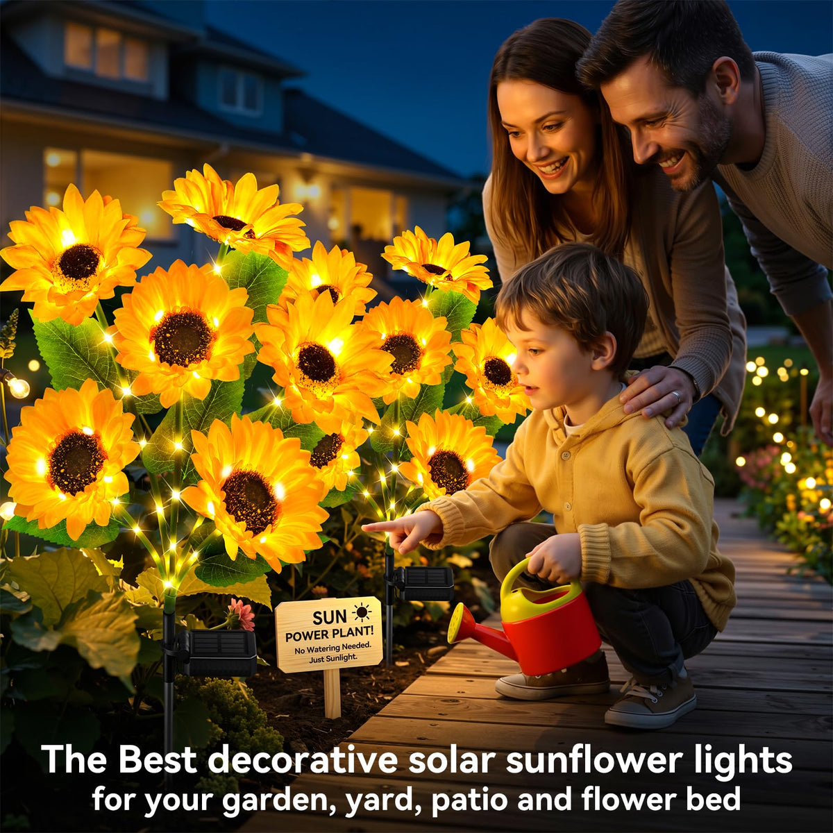 Ahaorigin sunflower petals detail highlights lifelike blooms for charming yard display.