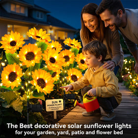 Ahaorigin sunflower petals detail highlights lifelike blooms for charming yard display.