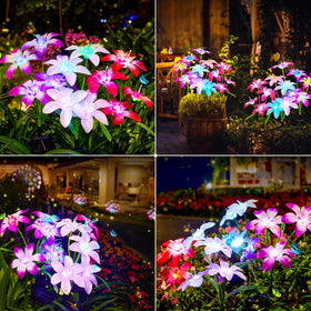 Ahaorigin waterproof lily lights withstand rain for year-round use