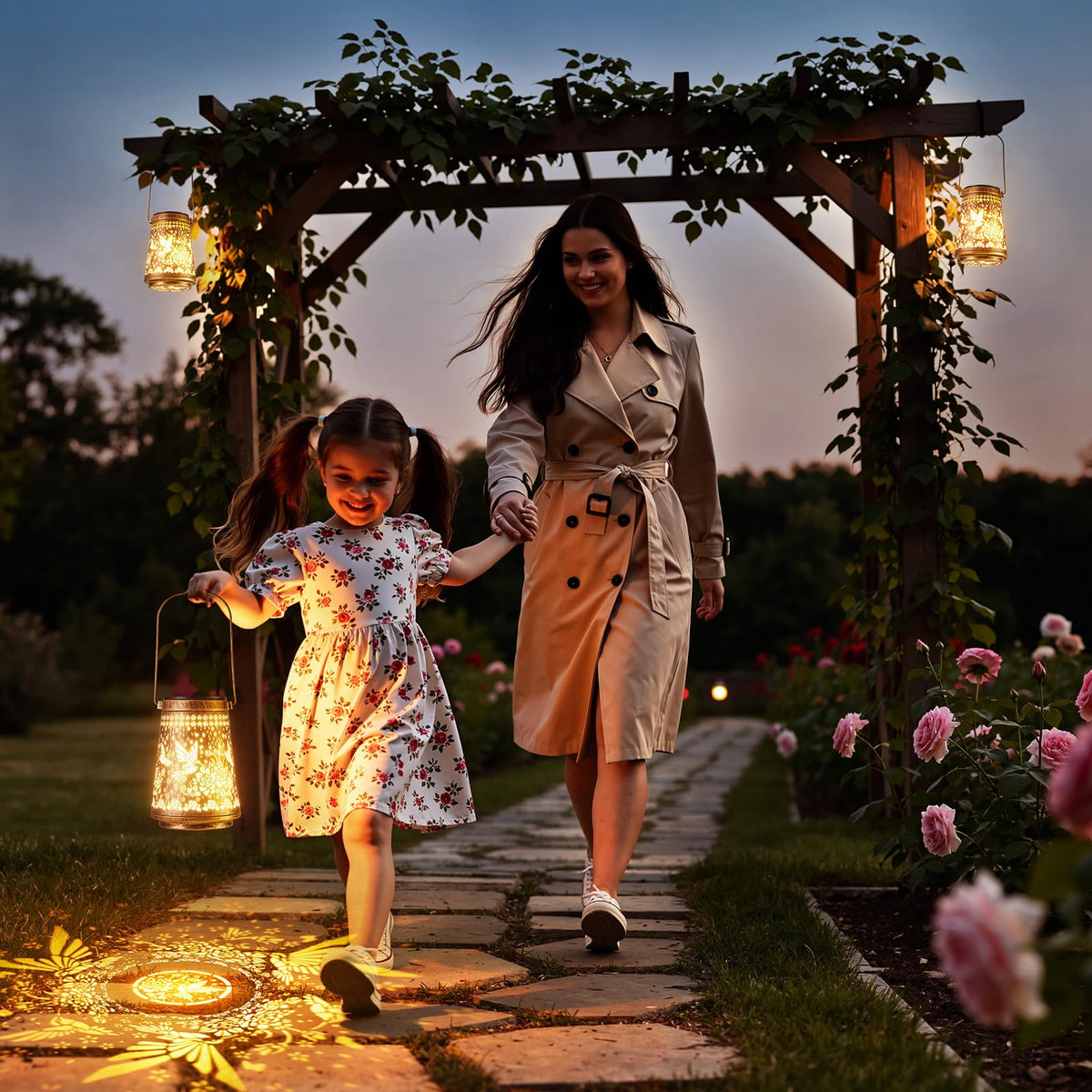 Ahaorigin outdoor lanterns decorate yards with a graceful, illuminated touch.