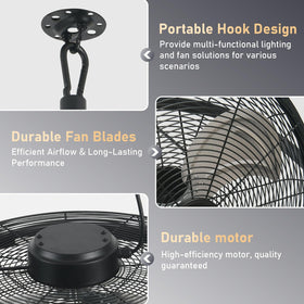 AHAWILL reversible rotation supports all-season air movement.