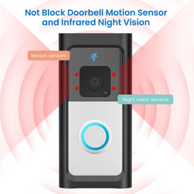 AHBTEYM anti-theft doorbell bracket deters tampering while remaining discreet.