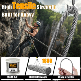 AHEONLAR marine-grade stainless steel cable resisting rust