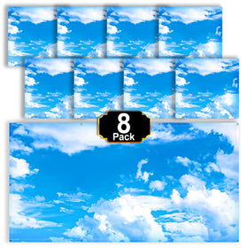Aheroi cloud blue sky light cover softens classroom glare for better focus