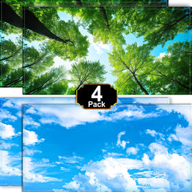 Aheroi forest-style fluorescent light cover softens glare for calmer classrooms.