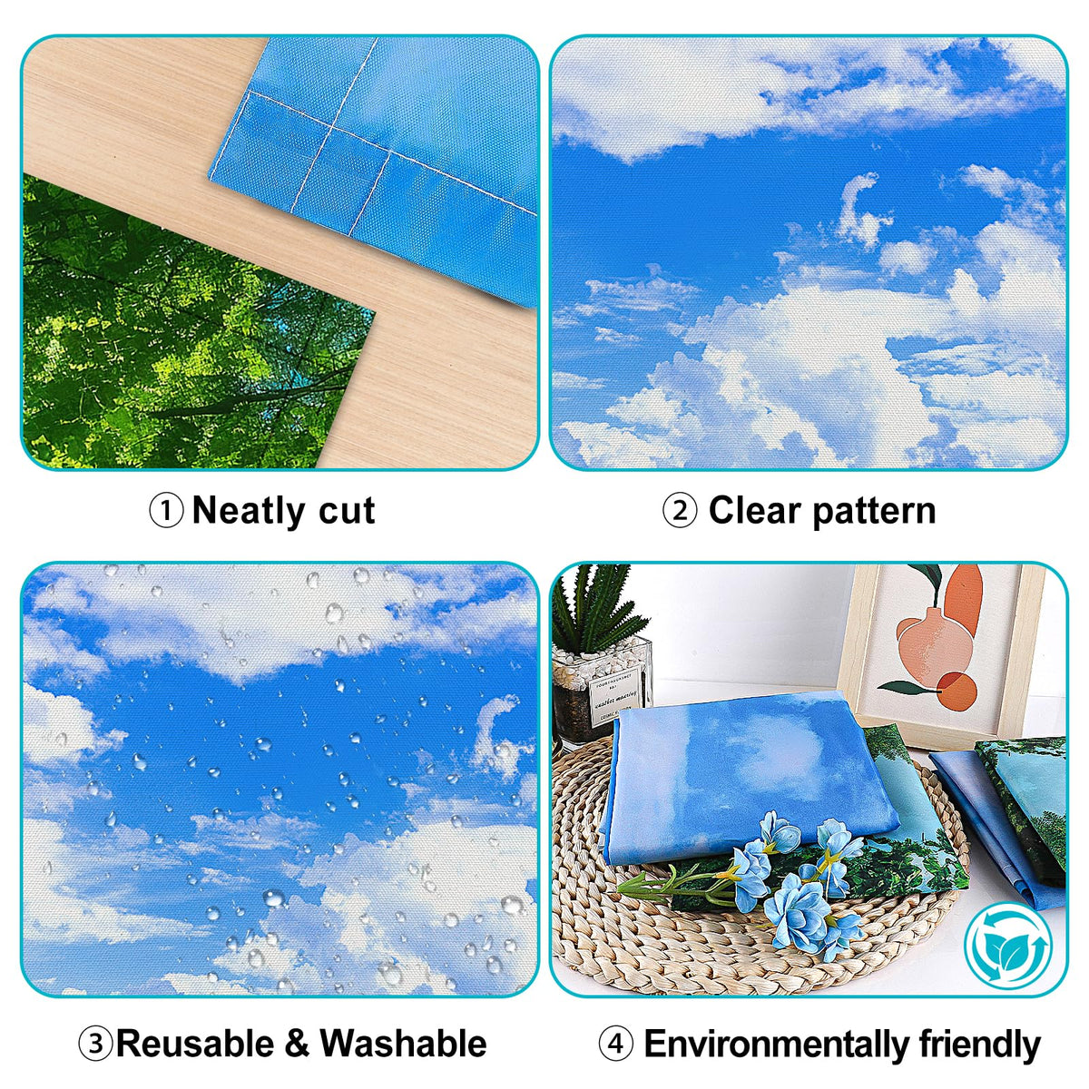 Aheroi forest-style light cover closeup shows durable Oxford fabric.