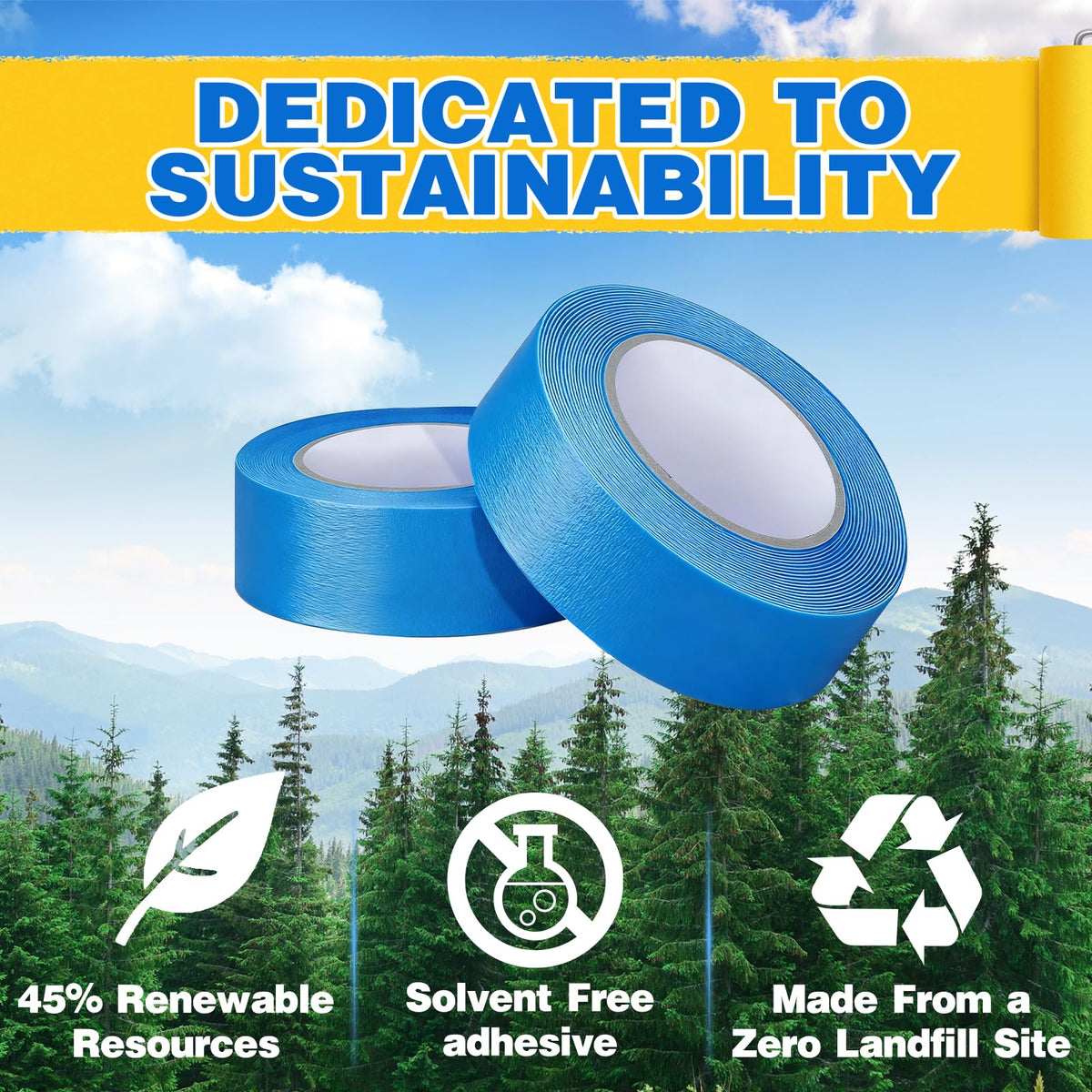 Aheroi Painters Tape writable surface enables quick labeling on jobs.