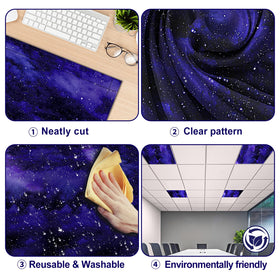 Aheroi starry sky shade softens glare for relaxing rooms.