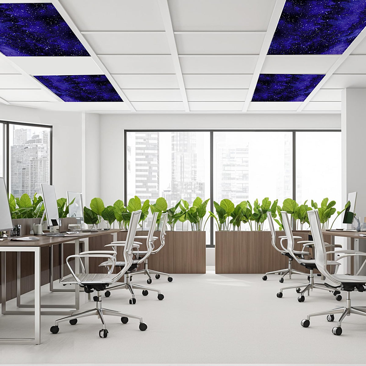 Aheroi classroom light cover reduces direct glare for focus.