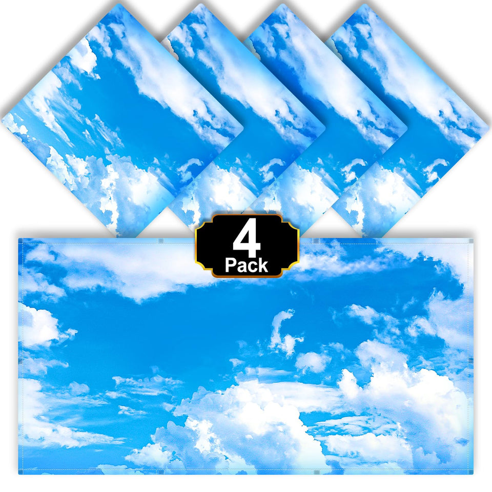 Aheroi cloud blue sky light cover softens glare for classrooms