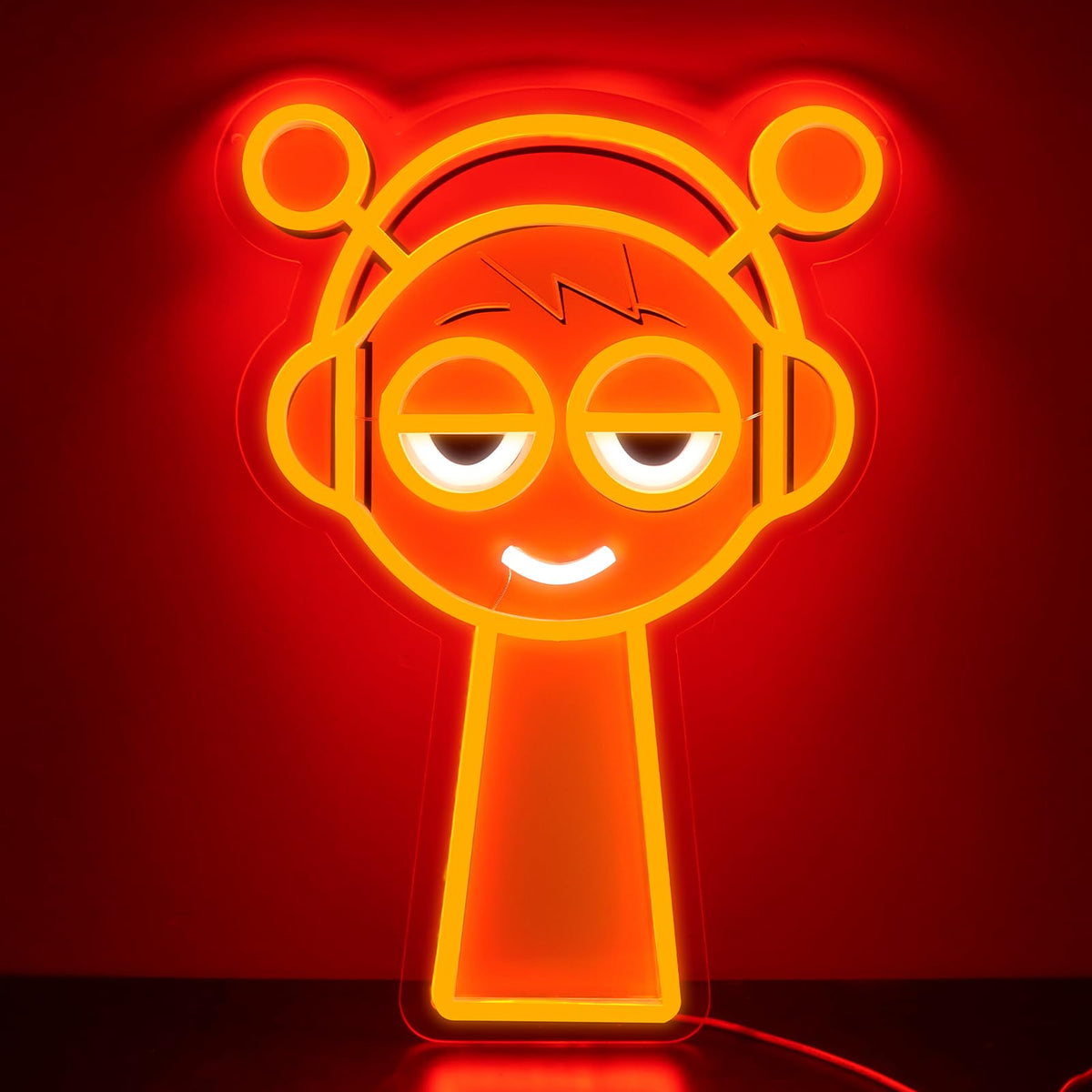 AHlove Game Neon Sign enhances bedroom ambience with a bright glow.