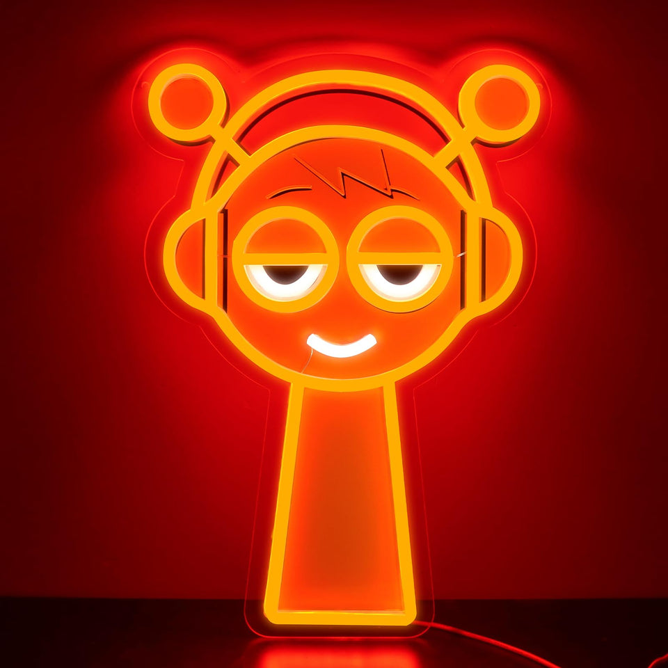 AHlove Game Neon Sign enhances bedroom ambience with a bright glow.