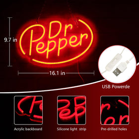 AHlove neon sign drinks shop display red enhances visibility and ambience