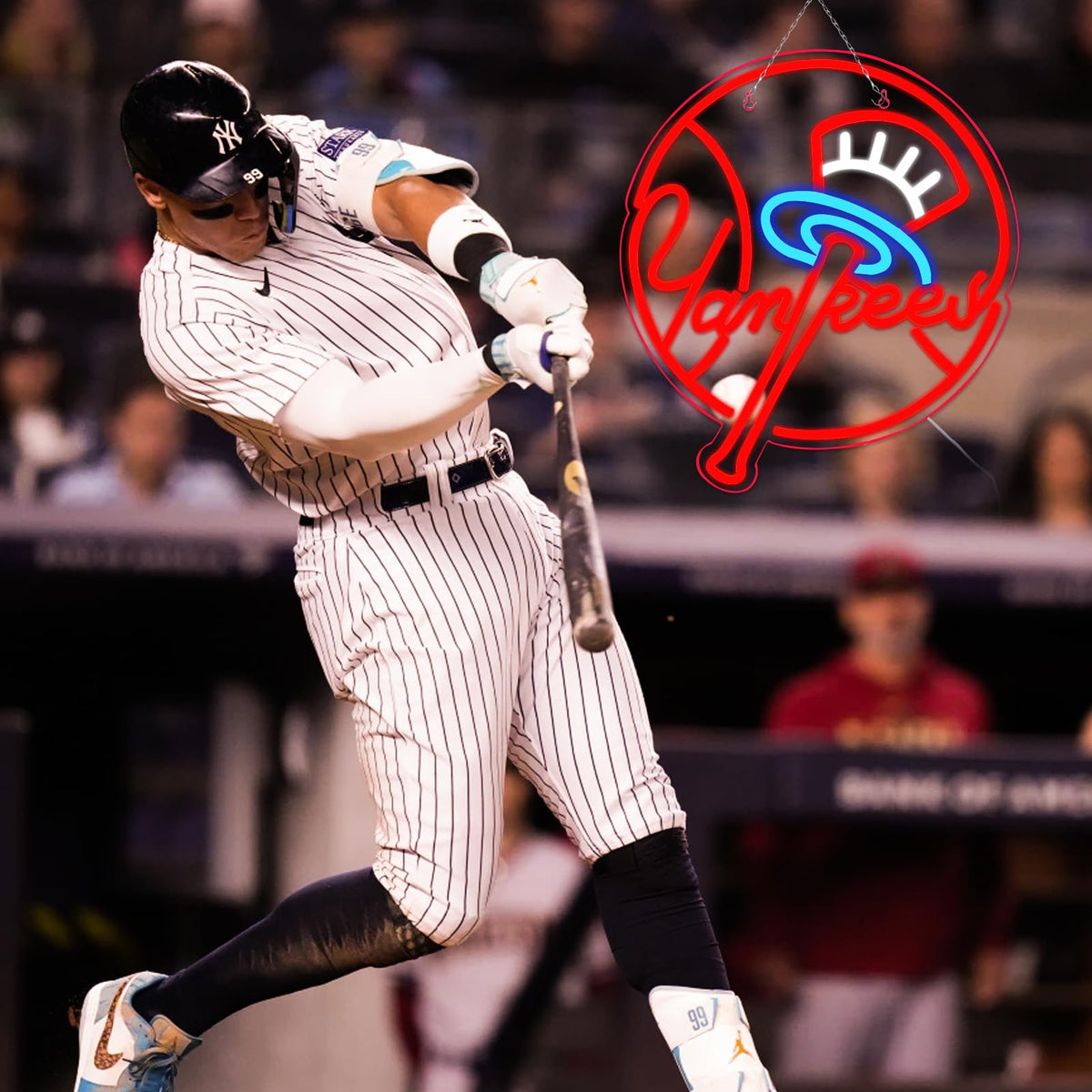 AHlove Yankees neon sign makes a thoughtful birthday gift.