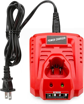 Ahomtikk 12V rapid charger front view; fast Milwaukee battery charging.