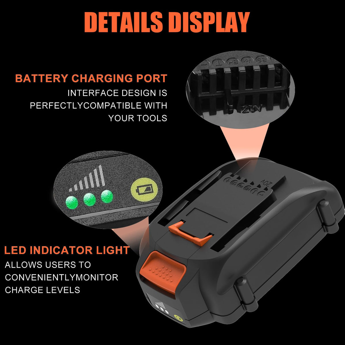 Ahomtikk Worx compatibility list showing broad tool support.
