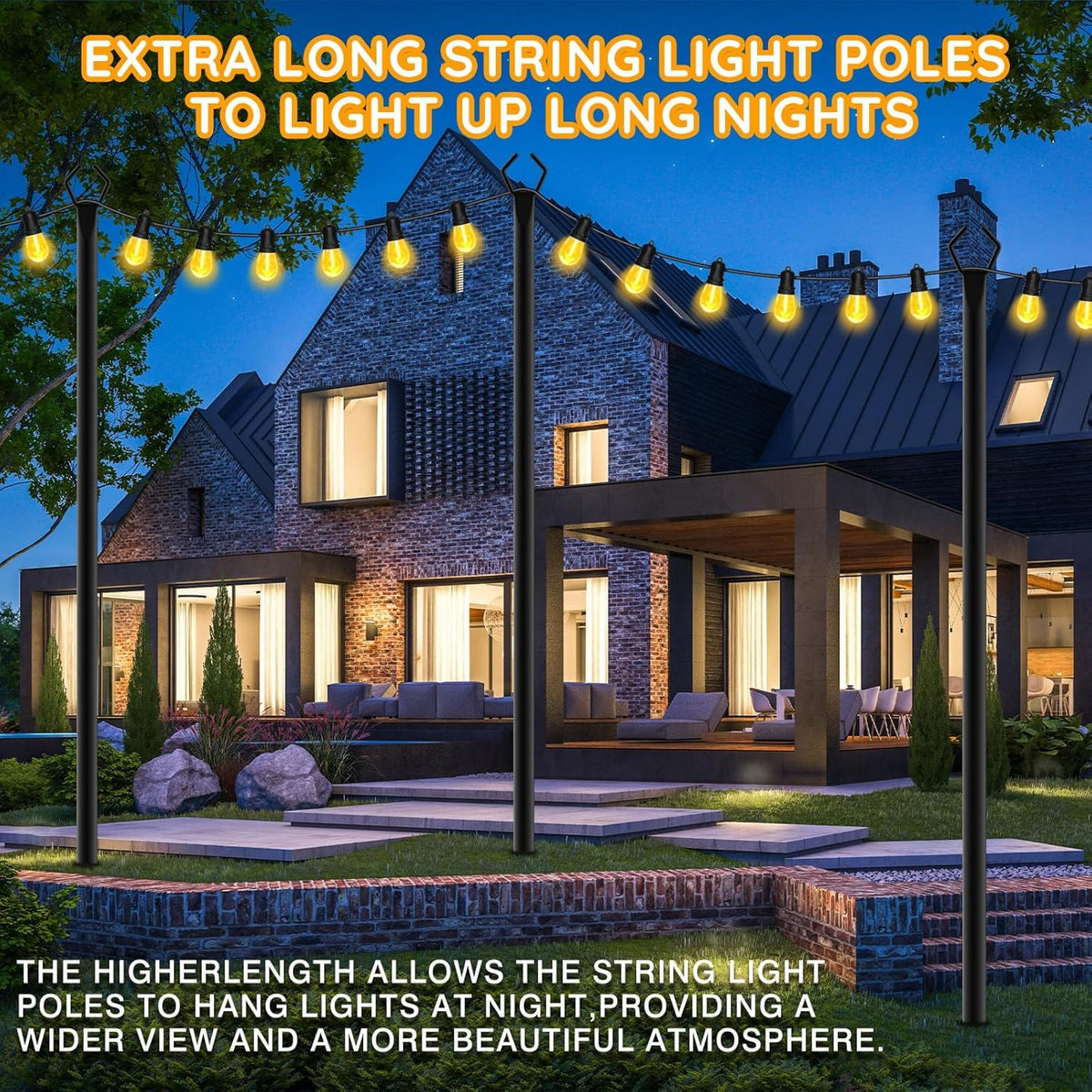 AHRLHR hanging compatibility for banners, lanterns, and lights