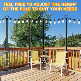 AHRLHR V-shaped pole head securely holds decorations
