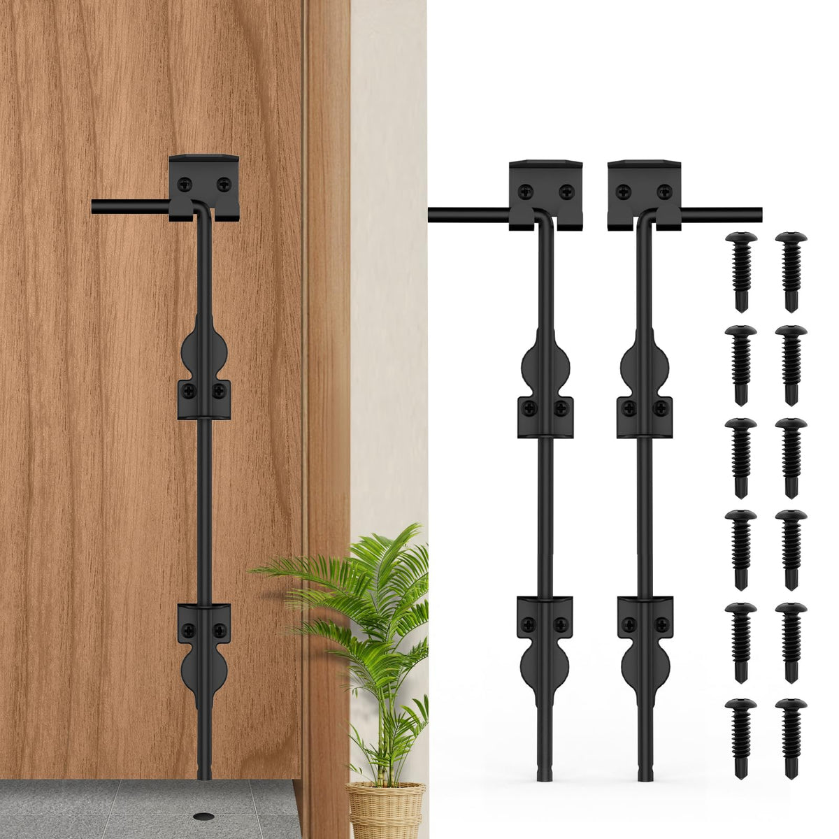 AHY YN 18-inch cane bolt gate assembly ready for secure installation.