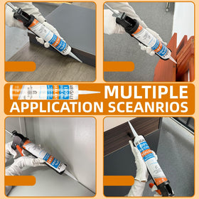 AIBGALE multi-surface sealant adheres to metal, ceramic, wood.